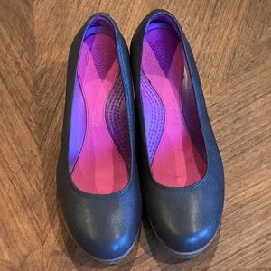 EUC Crocs Platform Wedges